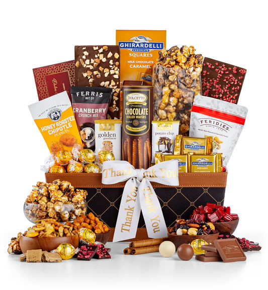 Thank You Golden Gourmet Classic Gift Basket