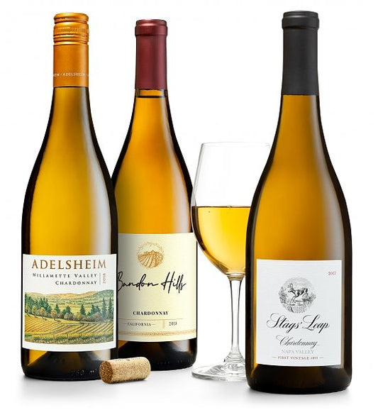 California & Oregon Chardonnays Six Bottle Bundle